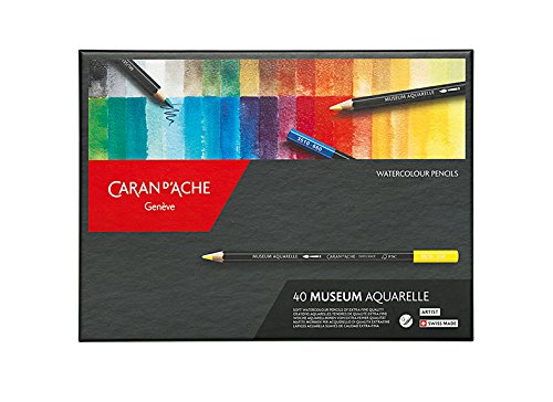 Caran D'ache Museum Aquarelle 40 colours Pencil Set