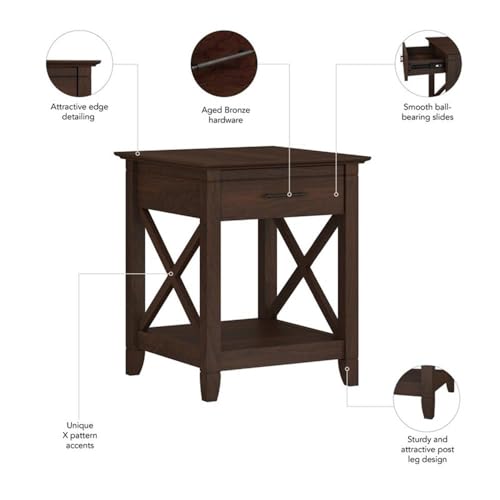 Pemberly Row PR-4753-2250272 Farmhouse Engineered Wood End Table thumb #9