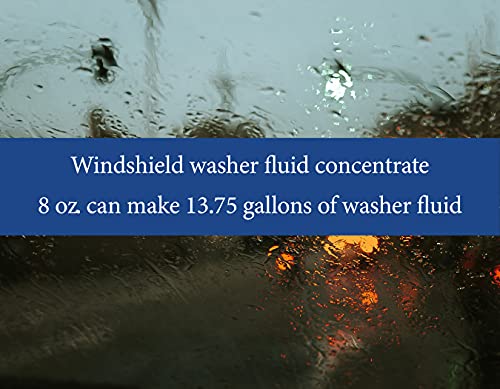 Aqua Charge Windshield Washer Ultra Concentrate, 8 ounces makes 13.75 gallons finished product