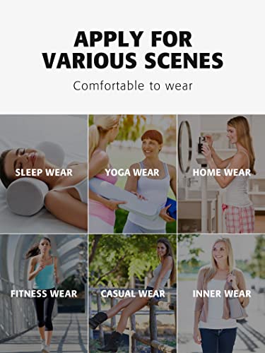 Attraco Womens Camisoles With Shelf Bra Spaghetti Straps Tank Tops Pack Black Xl #TOP6