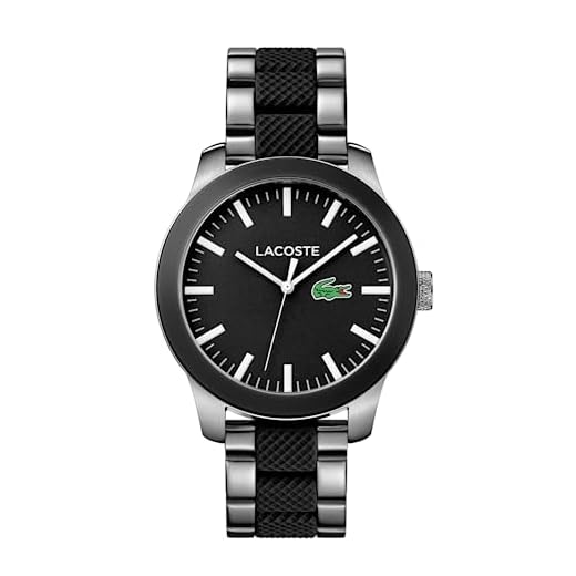 Lacoste Reloj Analógico de Cuarzo para hombre con Correa en Acero Inoxidable con detalles de silicona - 2010890