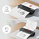 MUNBYN Mobiler Drucker Bluetooth Thermodrucker A4 203DPI Inkless Printer Kompatibel mit Android & iOS für Handy & Laptop, Unterstützt 210x297mm A4 Thermopapier, Tragbarer Drucker, ITP04, Schwarz