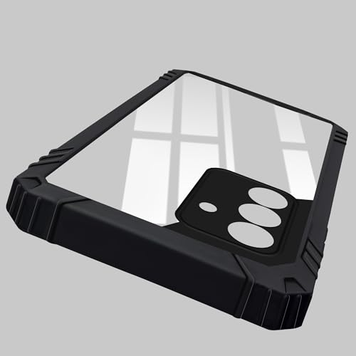 Image of Jkobi Back Cover Case for Samsung Galaxy A56 (Ultimate Shockproof Bumpers | Anti Yellow | Rugged Armor | Hybrid PC | Black)