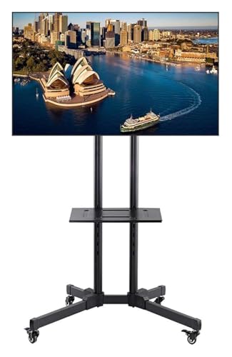 Soporte móvil para TV con ruedas y ajuste de altura miniatura 1