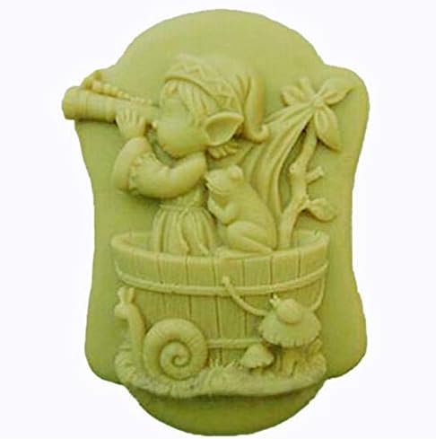 YSCEN 3 Pack Soap Making Molds, Palm Olive Leaf Shaped Freshie Mold, Craft Molds DIY Handmade Silicone Molds - Car Freshies Molds Candle Resin Mould Supplies