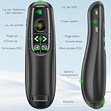 Presentation Clicker Wireless Presenter Remote Clicker, USB C PowerPoint Clicker for Presentation with Pointer, RF 2.4GHz Computer Pointer Clicker Slide Advancer for Google Slides,Mac,Laptop - Image 8