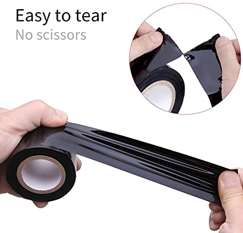 Akstore Fetish Sm Adult Toy Sex Restraint Bondage Tape Static Electrostatic Tape (4 Pcs-Black) #TOP2