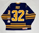 Rob Ray Signed Vintage Ccm Buffalo Sabres Jersey Licensed Jsa Coa - Autographed NHL Jerseys
