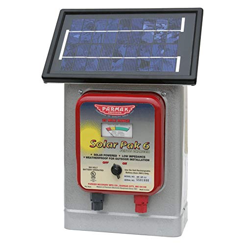 2 Pack - Electric Fence Charger, 25-Mile, Solar-Pak, 6-Volt Battery -DF-SP-LI