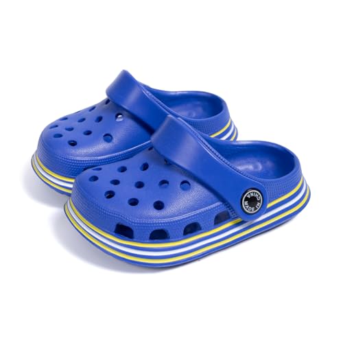 Image of Casazoe Toddler Kids Boys Girls Summer Garden Clogs Slip-On Water Lightweight Sandals Waterproof Outdoor Beach Pool Slippers Infant Children Breathable EVA Shoes