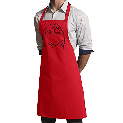 Tablier cuisine premium questioning meme face internet fun troll noir