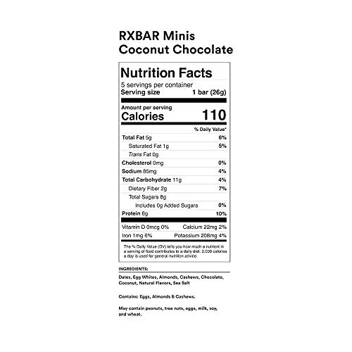 RXBAR Minis Protein Bars, 6g Protein, Gluten Free Snacks, Variety Pack (30 Bars) - Image 7