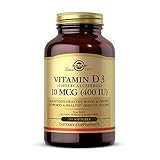 Solgar Vitamin D3 (Cholecalciferol) 10 MCG (400 IU) Softgels - 250 Count