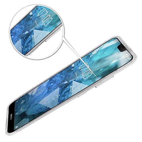 Image of Amazon Brand - Solimo Mobile Cover for Nokia 7.1 (Soft & Flexible Back Case), Transparent