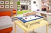 Leomark Table de Babyfoot 4 in 1 Multifonctionnel Jeu de Football,Bilard, Tenis, Hockey Baby-Foot, Baby Foot Table En Bois Jeu de Football Petite Taille Universel