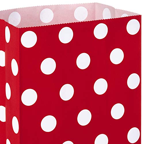 Hallmark Red Party Favor And Wrapped Treat Bags, Assorted Designs (30 Ct., 10 Each Of Chevron, White Dots, Solid) For Christmas, Valentines Day, Sweetest Day, May Day, Mothers Day, Care Packages #TOP5