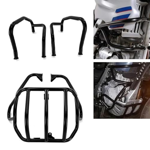 Crash bar moteur BMW G650GS pour éviter les fissures de carter en cas de chute