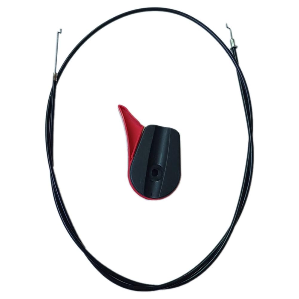 Xnuiasqe Red Throttle Control Switch+ 1.65M Throttle Cable Assembly For Push Lawnmower Replacement