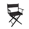Gymqian Brisk directeur stoel, zwarte opvouwbare telescoop make-up telescopische kunstenaar directeur stoel lichtgewicht…