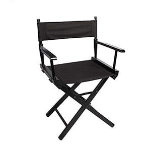 Gymqian Brisk directeur stoel, zwarte opvouwbare telescoop make-up telescopische kunstenaar directeur stoel lichtgewicht…