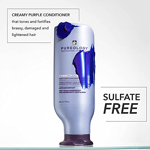 Pureology Strength Cure Blonde Purple Conditioner For Blonde & Lightened Color-Treated Hair, 9 Fl Oz #TOP1