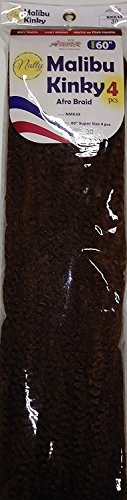 New Amour Hair Collection Malibu Kinky Afro Braid 4 Pcs 60 Inch SUPER SIZE! #30 Just like-Cuban Twist Braid-Double Strand Style Hair