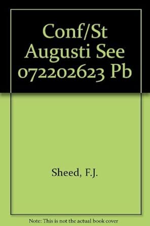 The Confessions of Saint Augustine book cover