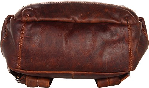 Image of FRYE Men's Logan Antique Pull Up Backpack, Dark Brown, One Size