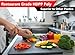 Black Plastic Cutting Board - 18 x 12 Inch Large, 1/2