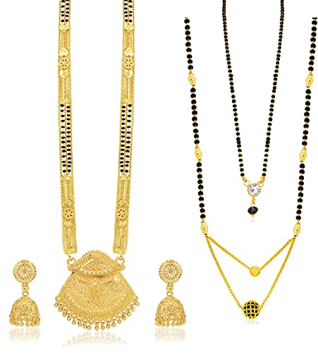 See full amazon price history chart for Sukkhi Traditional Gold Plated Combo Mangalsutra Set for Women (CBMS100887) Sukkhi Traditional Gold Plated Combo Mangalsutra Set for Women (CBMS100887) (B09QSR55HV) Amazon Price History, Amazon Price Tracker