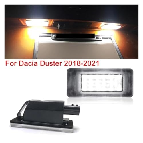 Luces de matrícula Dacia Duster 2019 para viajes nocturnos 5