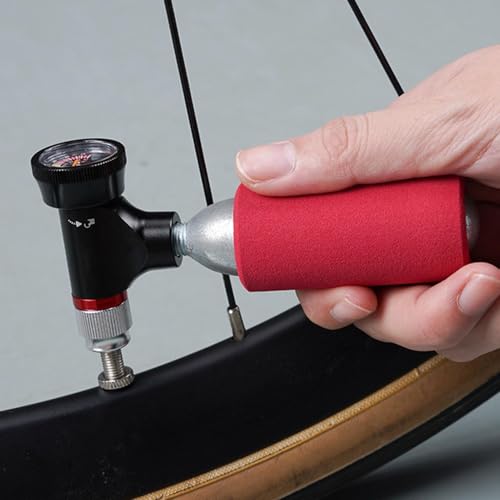 Bomba de aire pequeña para bicicleta compacta y mini inflador manual de neumáticos 3