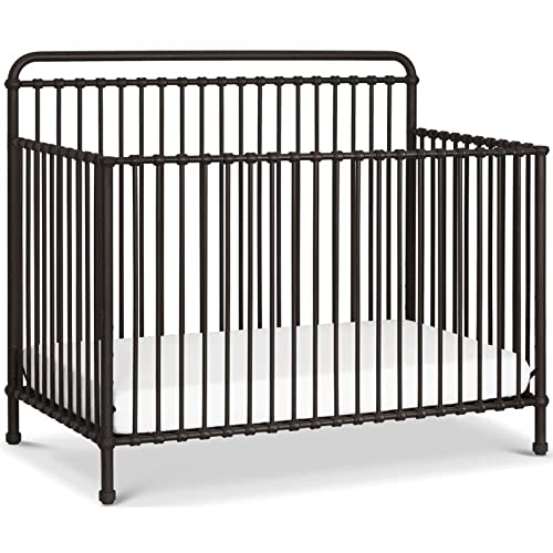 Namesake Winston 4-in-1 Convertible Metal Crib in Vintage Iron, Greenguard Gold Certified