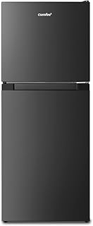 COMFEE' 冷蔵庫 132L 幅47cm 大容量 急冷モード 耐熱天板 省エネ コンパクト スリム 小型 右開き 2ドア 一人暮らし RCT128BL1JP(E) ブラック