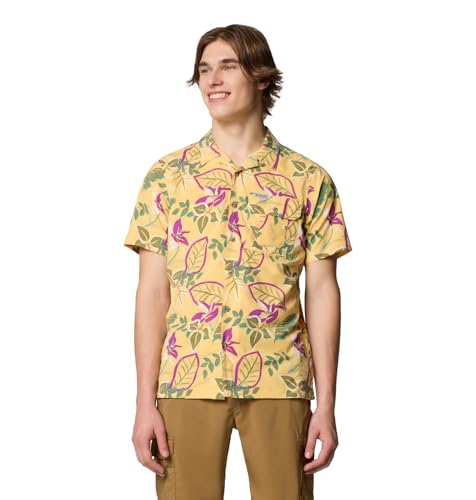 Columbia Men's Tech Trail Utility Printed Woven Short Sleeve, Sand Dune Pasteled, X-Large Tall by Columbia - Used condition - US$16.12