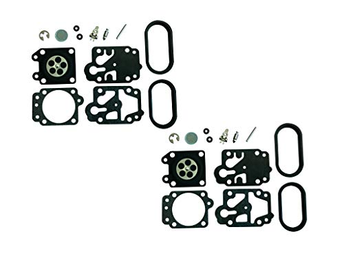 Carburetor Repair/Rebuild Kit Replaces Walbro K20-WYA For ZENOAH/REDMAX Bursh Cutter BCZ2500DL BCZ2500S EBZ4800 XD7 GZ3ON Mitsubishi TLE43 (Pack of 2)