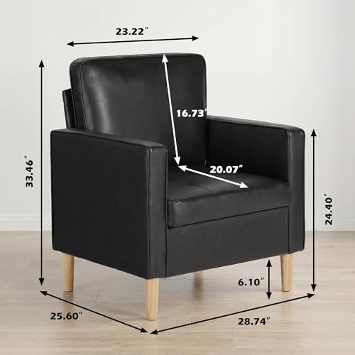 Sillón Plegable Moderno Negro miniatura 2