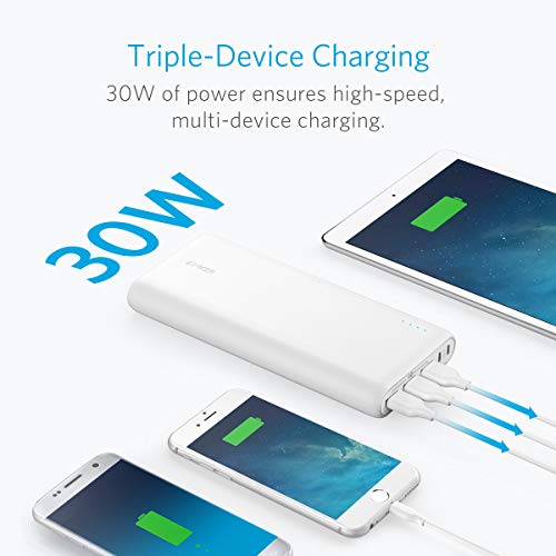 Anker Powercore 26800 Portable Charger, 26800Mah External Battery With Dual Input Port And Double-Speed Recharging, 3 Usb Ports For Iphone, Ipad, Samsung Galaxy, Android And Other Smart Devices #TOP3