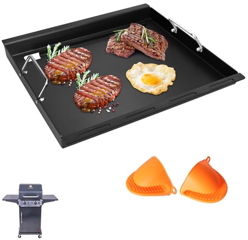 Full-Size Griddle Inserts for Charbroil Performance 2 Burner 463251414 463660421 463630422 463655621, Flat Top Griddle for Char-Broil 463343015 463622514 463631410 463251414 G460-0500-W1 G430-0016-W1