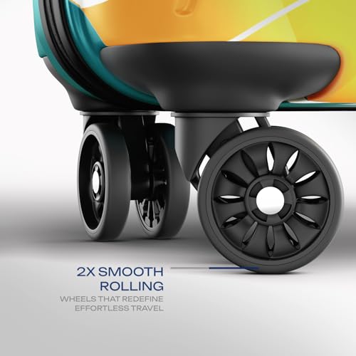 Image of Safari Luma Neo 8 Wheels 55cm Cabin Size Trolley Bag, Hard Case Printed Polycarbonate, 360 Degree Wheeling Carry on Luggage for Men & Women, Suitcase for Travel, Trolley Bags for Travel, Multicolour