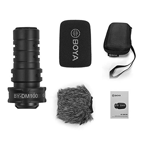 Docooler Boya BY-DM100 Microfone Condensador Cardióide Estéreo Digital Soberbo Som para Android USB
