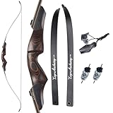 60Zoll Bogenschießen Recurvebogen Takedown Recurve Bogen Jagdbogen 30-60Lbs für Anfänger bis Fortgeschrittene Erwachsene Rechte Hand (60 lbs)