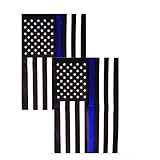 Consio 2 Pack - Thin Blue Line American 12 x 18 Inch Garden Flag…