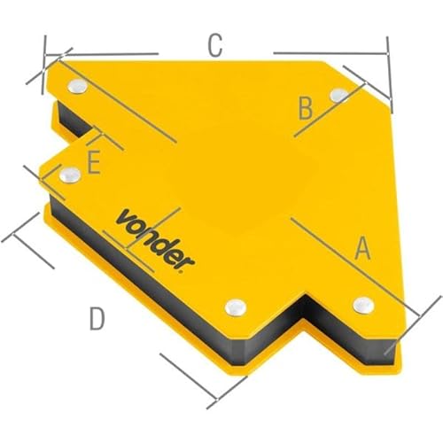 Esquadro Magnético Para Soldador 10 Kg Kit 4 Peças Vonder