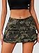 ELLEVEN Mini Cargo Skirts for Women High Stretchy, Low Waist Y2k Skirt Button Cute Denim Bodycon Jean Skirt with Pocket Camo Medium