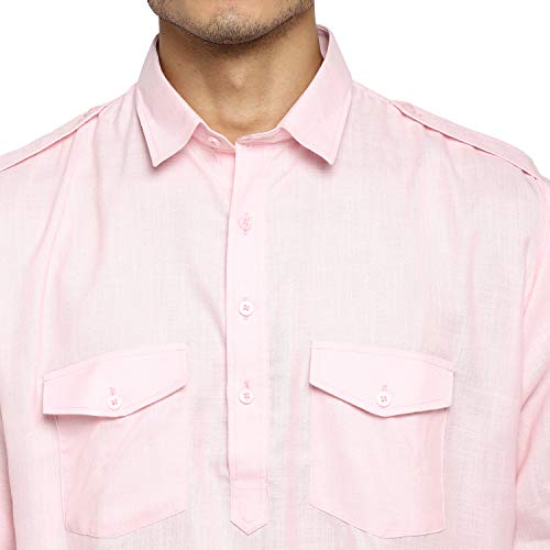 Kurta Pathani en coton haut de gamme avec finitions soignées