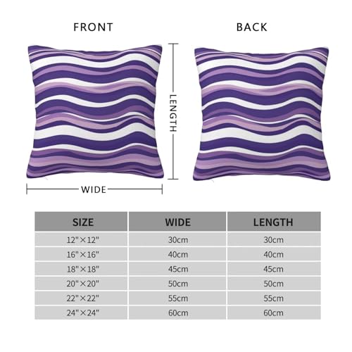 Housses de coussin 60x60 cm lot de 2 violettes douces pour deco canapé et lit - 7