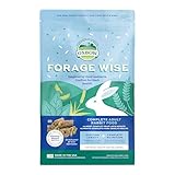 Oxbow Forage Wise Adult Rabbit Food, Engaging Variety Diet with Complete Nutrition in Every Piece, Timothy Hay Based Rabbit Food with Variety, Supports Digestion & Dental Health, Made in USA, 4 lb Bag