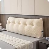 ZOEMO Large Bolster Triangular Headboard Wedge Backrest Positioning Support Bed Rest Reading Pillows Headboard Wedge Pillows for Day Bed with Removable Cover