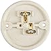 Leviton Porcelain Keyless Ceiling Lampholder, 3-3/4